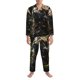 thumbnail image 3 of Balery Realistic Style Cute Cat Pijama para Hombre de Dos Piezas con Manga Larga, Conjunto de Dormir y Descanso Suave con Bolsillos-X-Large, 3 of 7
