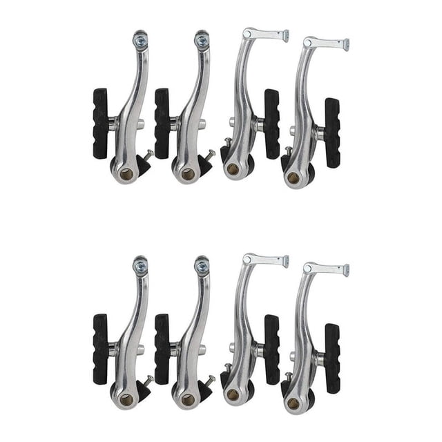 4 Pares de Frenos en V Universal de Bicicletas en V de Freno de Bicicleta de Montaña V Frenos Juego de Abrazaderas con Pastillas de Freno