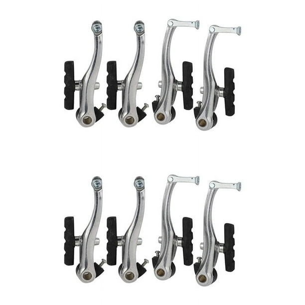 4 Pares de Frenos en V Universal de Bicicletas en V de Freno de Bicicleta de Montaña V Frenos Juego de Abrazaderas con Pastillas de Freno
