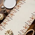 thumbnail image 2 of Thanksgiving Pumpkin Table Runner, Autumn Thanksgiving Kitchen Dining Table Decoration for Home Party Decor 13x48 Inches, 2 of 9