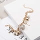 thumbnail image 4 of Pulsera de eslabones de cadena de oro - Pulseras con cierre de amor extensor de 7 "+ 2" para mujeres y niñas, con corazón de amor, llave, candado, pulsera con dijes, 4 of 5