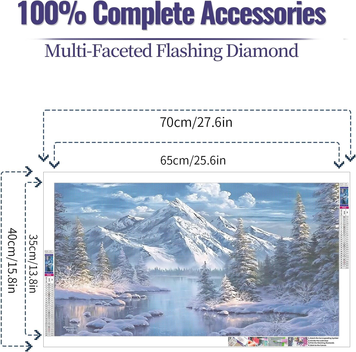 YALKIN 5D Diamond Painting Kit - Four Seasons Tree Full Drill, 40x70cm DIY Art For Adults, Home Decor - View #13