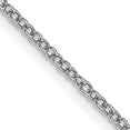 thumbnail image 2 of Solid 14K White Gold 1.6mm Round Open Wide Link Cable with Lobster Lock Chain - 30", 2 of 8