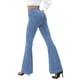 thumbnail image 2 of Pantalones vaqueros COPYLEAF para mujer, cintura alta, lavado ligero, 2 of 6