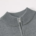thumbnail image 5 of Black Jacket Girls Cute Cropped Girls' Cardigan Sweaters Kids Cable Knit Casual Oversized Open Front Knitted Outerwear with Pocket Chunky Sweater Toddler, 5 of 7