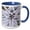 Blue/White, variant on 3drose, Fl, Naples Botanical Garden, Silver Dyckia Succulent - Us10 Rti0059 - Rob Tilley, 11oz Two-tone Black Mug