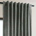 thumbnail image 4 of Dark Grey Dune Textured Solid Cotton Curtain Pair (2 Panels), Dark Grey, 50W X 120L, 4 of 6