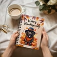 thumbnail image 3 of Happy Thanksgiving Newfoundland Welcome Thankful Fall Autumn Pumpkin Spiral Bound Journal Newfie Dog Lover Gifts 5x7in Spiral Notebook - 02021, 3 of 5