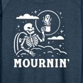 thumbnail image 3 of Instant Message - Mournin Skeleton And Coffee - Women's Lightweight French Terry Long Sleeve Shirt, 3 of 6