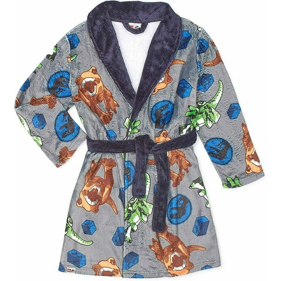 Jurassic World Bath Robe Pajama Boy Size 6/7