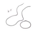 thumbnail image 1 of Conjunto de Joyas Jinwen Pendientes Pulsera Clavícula Fiesta Boda Mujeres Niñas, 1 of 8