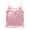 Pink, variant on renvena Girls Adjustable Shoulder Straps Shiny Sequins Tank Top Camisole Party Stage Vest Gold 6