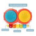 thumbnail image 2 of Juego de tambores para niños, juguetes de aprendizaje Montessori con pilas, sin BPA, 2 of 8