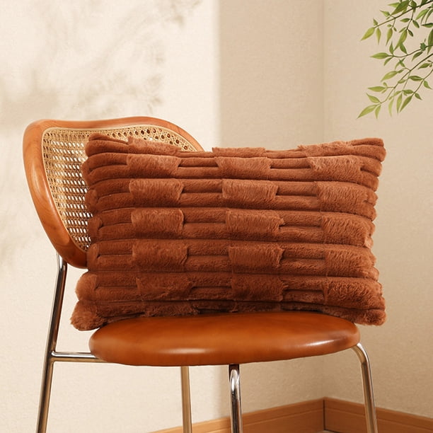 Soft Sofa Pillowcase Winter Velvet Cushion Case Flannel Pillow Sham Knit Throw Pillow Cover