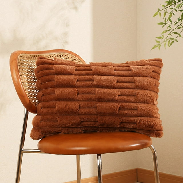 CEHVOM Housses de Coussin d'Automne, Housses de Coussin d'Halloween, Housses de Coussin Décoratives, Housse de Coussin Douce en Velours d'Hiver, Housse de Coussin en Flanelle Tricotée