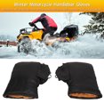 thumbnail image 4 of Heated Motorcycle Handlebar Gloves, PU Leather 4 Temperature Heated Handlebar Warmers  For Cold Days, 4 of 8