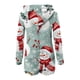 thumbnail image 5 of Puyaiuu Women's Christmas Pajamas Fleece Onesie Warm Winter Pjs Santa Claus Printed Bodycon Romper Hooded Jumpsuits for Women One Piece Pajama Gift, 5 of 7