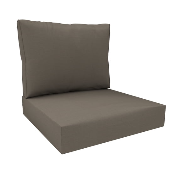 Covers&All Outdoor Seat/Back Cushion with Eco-friendly Sunbrella® Fabric (28½”L x 28½”W x 5”Thick)