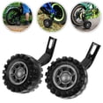 thumbnail image 2 of 1 Set 12 Inch Children Bike Auxiliary Wheels Bike Training Wheels Children Bike Balance Stabilizer Wheels for Bike Kids Children (Black Rack), 2 of 5