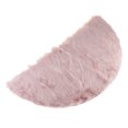 thumbnail image 1 of GUOOL Half Round Artificial Wool Floor Mat Floor Mat Pink, 1 of 7