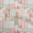 thumbnail image 1 of oneOone Polyester Lycra Peach Fabric Floral Fabric For Sewing Printed Craft Fabric By The Yard 56 Inch Wide, 1 of 5