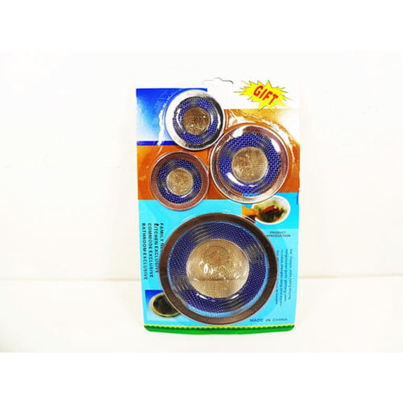 4 pc Steel Mesh Sink Drain Strainers Kitchen Sinks