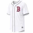 thumbnail image 2 of MLB Boston Red Sox Men's White Full Button Jersey, 2 of 5