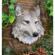 Ebros Direwolf Gray Wolf Mini Wall Decor Timber Wolf Canis Lupus Wall Plaque