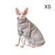 thumbnail image 3 of Billuyoard Suéter para Gato, ropa cómoda y fácil de limpiar para gatos, paño para gatos pequeños Ropa para mascotas gris SG, 3 of 6