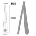 thumbnail image 2 of Fuzoiu GlitterSilver Print Men's Necktie,Business Necktie,Mens Ties for Business Wedding Graduation, 2 of 7