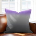 thumbnail image 2 of Purple Grey Throw Pillow Cover Stripe Gradient Cotton Linen Cushion Cover Throw Pillow Case with Invisible Zipper for Couch Sofa Bed Chair Car 16x16 Inch, 2 of 14