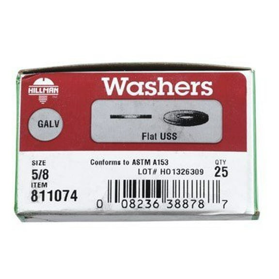 Hillman Uss Flat Washer 5/8 " Hot Dip Galvanized 25/Box