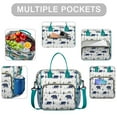 thumbnail image 2 of Large Waterproof Lunch Tote with Bear Print - Insulated Leakproof Cooler Bag for Men & Women - Wild Hunting-Themed Design, Easy-to-Clean & Multi-Compartment, 2 of 5
