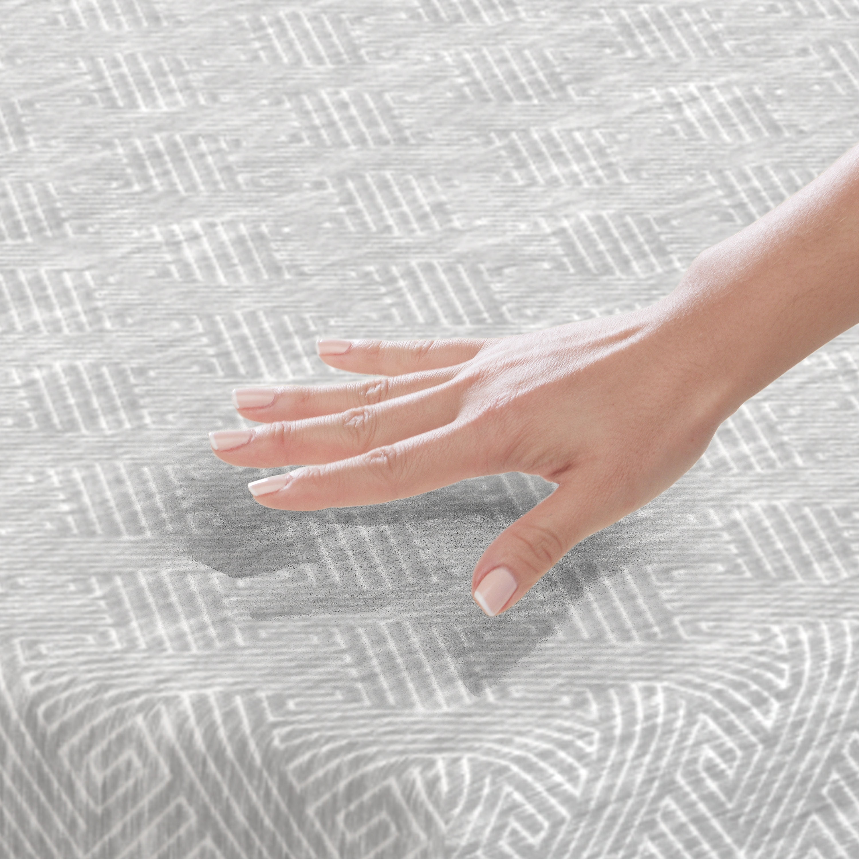 Vibe Heather Grey 8” Gel Memory Foam Medium-Firm Mattress in a Box, Full