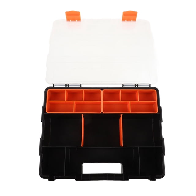 HEALEEP Parts Storage Bins Small Screw Organizer Plastic Transparent 1Set for Warehouses Organization