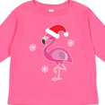 thumbnail image 4 of Inktastic Christmas Holiday Cute Flamingo Girls Long Sleeve Toddler T-Shirt, 4 of 5
