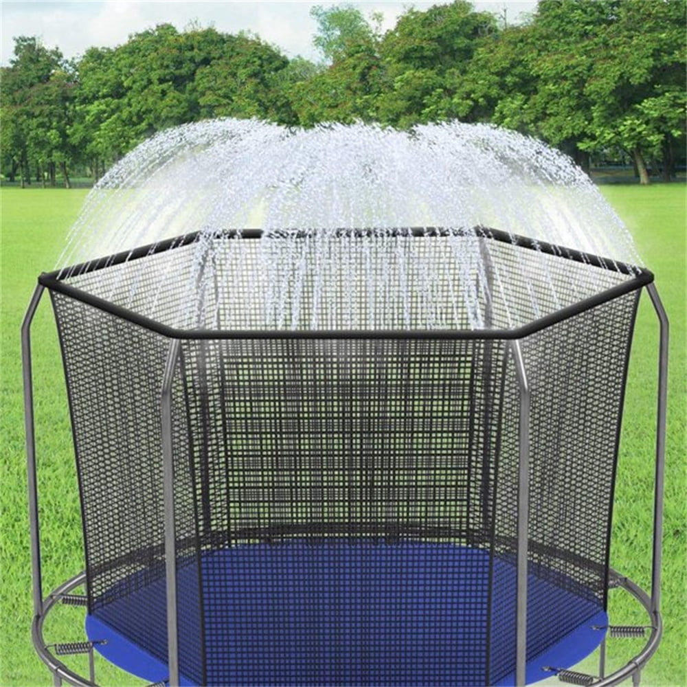 Details about   Outdoor Trampoline Water Play Sprinklers Kids Summer Fun Game Toys Net Safety 
