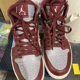 thumbnail image 2 of Size 8.5 - Jo r-dan 1 High Mid Low Cherrywood Red Gray N I-K-E, 2 of 6