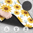 thumbnail image 3 of Kdxio Tapis de Sol de Voiture Imprimé Tournesols Universel SUV avant Arrière Tapis de Sol 4 Pcs Ensemble Complet avec Dos en Caoutchouc Antidérapant Accessoires de Voiture pour la Plupart des Voitures, 3 of 7