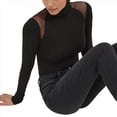 thumbnail image 3 of Body de Larga con para Mujer, Transparente, Ideal para Fiestas, Clubes Nocturnos. Negro S, 3 of 10