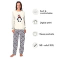 thumbnail image 2 of Santa Penguin Matching Family Christmas Pajamas, Family And Dog Holiday PJs, Plus Sizes, With Pockets, 2 of 7