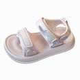 thumbnail image 3 of KPOPLK Toddler Girls Sandals Little Girl Summer Flat Sandal Baby Open Toe Outdoor Beach Holiday Dress Shoes(Pink,11.5), 3 of 9