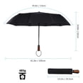 thumbnail image 2 of LHCER Rain Umbrella, Automatic Folding Umbrella,Folding Travel Umbrella Automatic Windproof Compact Portable Rain Umbrellas 10 Ribs, 2 of 8