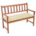 thumbnail image 1 of Banco de patio VidaXL de madera maciza de acacia con cojín de 120 cm, rústico, 1 of 8