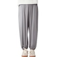 thumbnail image 2 of Wangkekeji Kids' Loose Solid Color Jogging Slacks 3 12 Years Old Suet Pants for Girls, 2 of 4