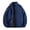 Blue, variant on Stand Collar Quilted Lined Warm Jacket Men Stand Collar Zip Up Winter Casual Jacket Army Green XXL