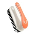 thumbnail image 4 of Soft Bristle Cleaning Brush - Short-Handled Laundry and Shoe Brush for Stains, Carpet Brush Cleaner, Household Scrubbing Brushes for Clothes, Sneaker, Bathroom and Countertops (Orange, 3PCS), 4 of 5