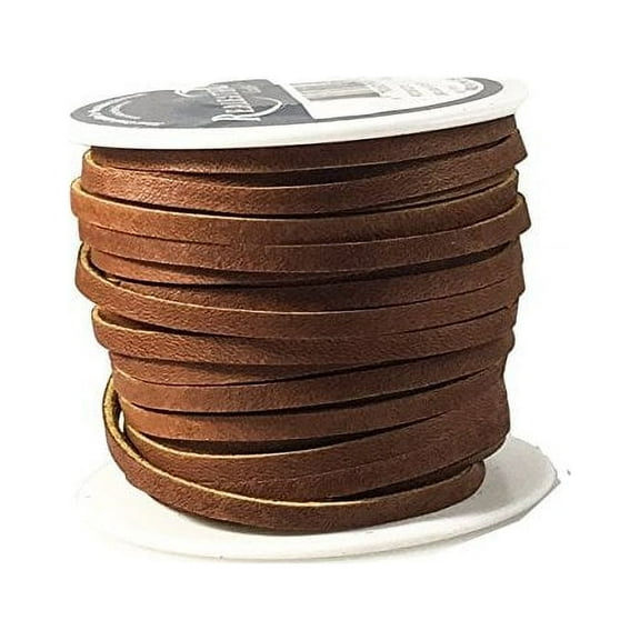 Lace Lacing Leather Topgrain Latigo Medium Brown 50 Foot Spool