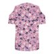 thumbnail image 5 of Tops de Algodón para las Mujeres Color Bloqueado Impreso Manga Corta Cuello en V Fuera Del Hombro, Top de Moda para Diario, 5 of 6