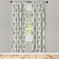 thumbnail image 3 of Ambesonne Classical Curtains, Orient Damask Pattern, Pair of 28"x84", Multicolor, 3 of 5